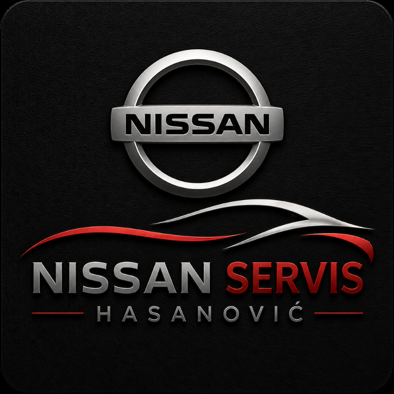 Mehanik v Avtoservisu Hasanović izvaja diagnostiko in popravilo Nissan vozila.